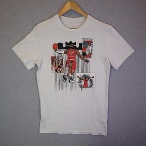 Lebron James Manga Basketball T-Shirt  White Graphic Tee Cotton